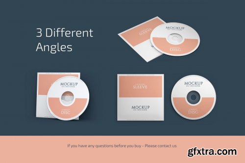 CreativeMarket - CD Cover Mockup Set 4511525