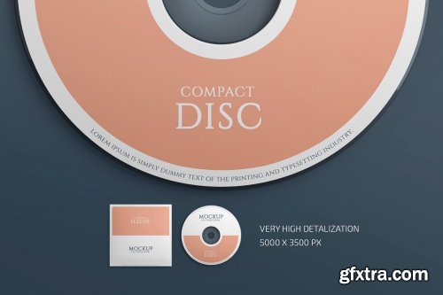 CreativeMarket - CD Cover Mockup Set 4511525