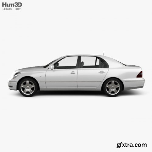 Lexus LS (XF30) 2003 3D Model