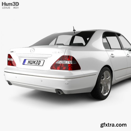 Lexus LS (XF30) 2003 3D Model