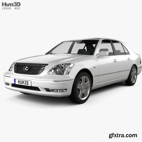 Lexus LS (XF30) 2003 3D Model