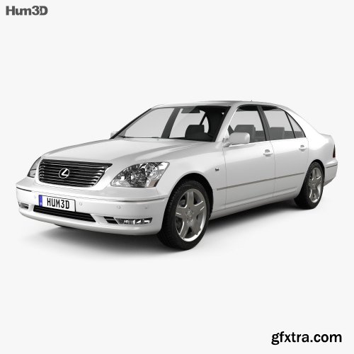 Lexus LS (XF30) 2003 3D Model