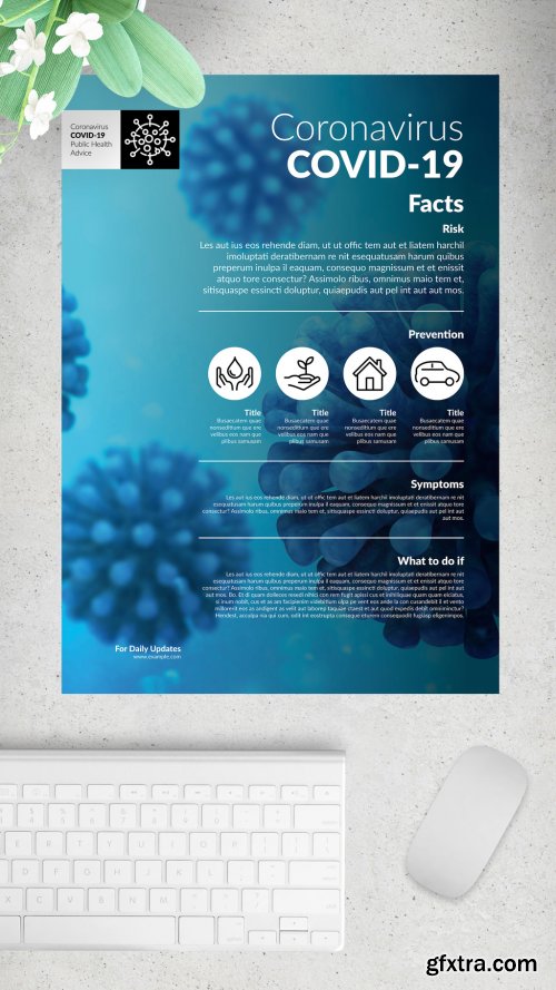 Poster Layout with Coronavirus Information 331311568