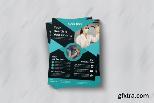 CreativeMarket - Creative Medical flyer Template 4686308