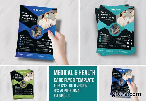 CreativeMarket - Creative Medical flyer Template 4686308