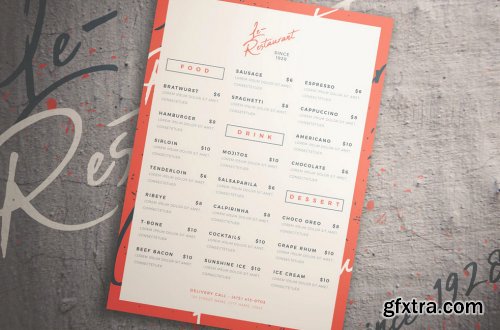 Rock Vibe Food Menu