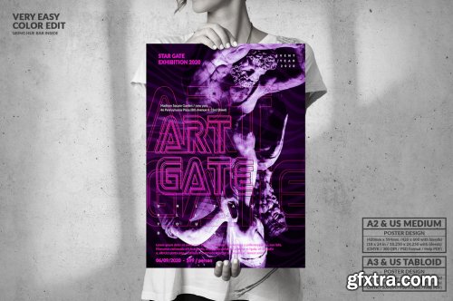 Art Gate Exhibition - Big Poster Design