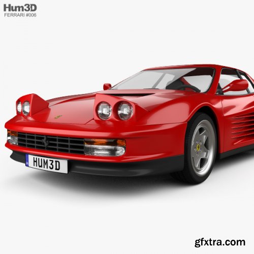 HUM3D Ferrari Testarossa 1986 3D Model