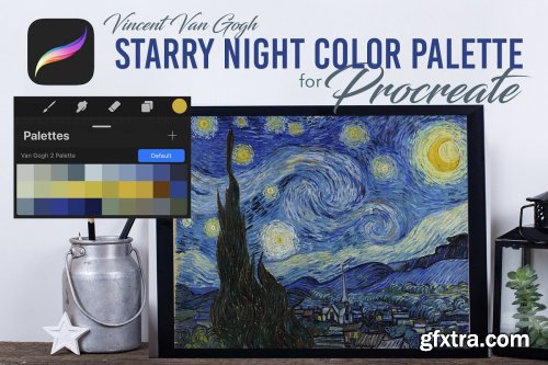 CreativeMarket - Procreate Color Palette - VanGogh2 4579624