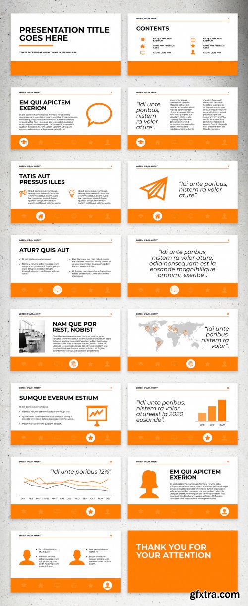 White and Orange Presentation Layout 331505021