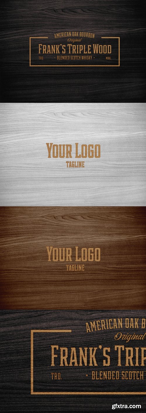 Engraved Wood Branding Effect 331495579