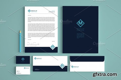 CreativeMarket - Branding Stationery Mockup 4443192