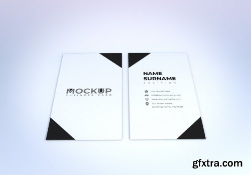 Realistic business card mockup