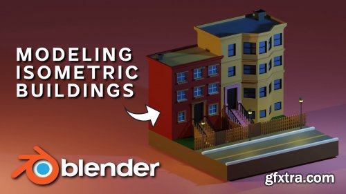  Create Isometric Buildings With Blender