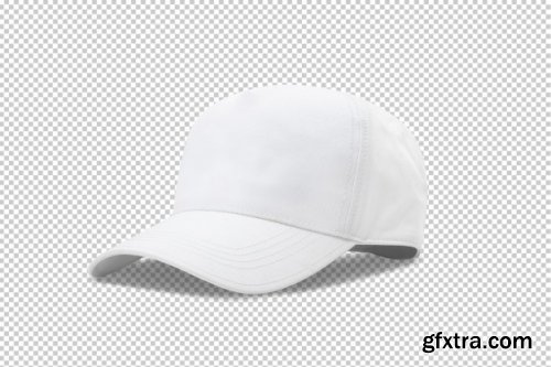 White baseball cap mockup template