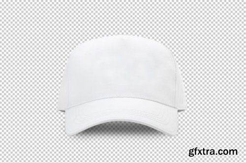 White baseball cap mockup template