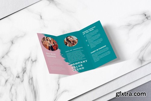 CreativeMarket - Fashion Trifold Brochure Vol.01 4610285