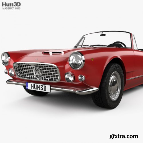 Maserati 3500 Spyder 1959 3D Model