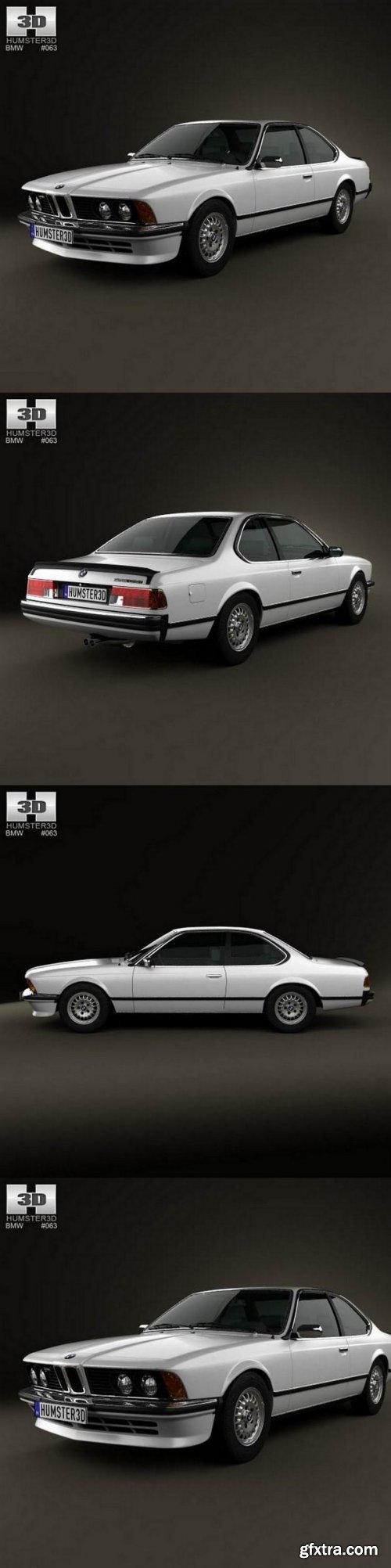 BMW 6 Series (E24) 1978 3D Model