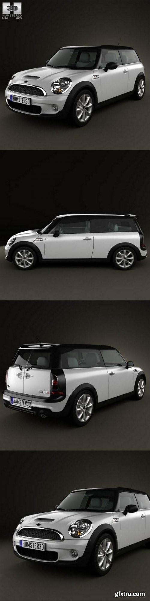 Mini Cooper S Clubman 2011 3D Model