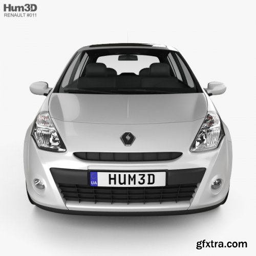 Renault Clio 5-door 2010 3D Model