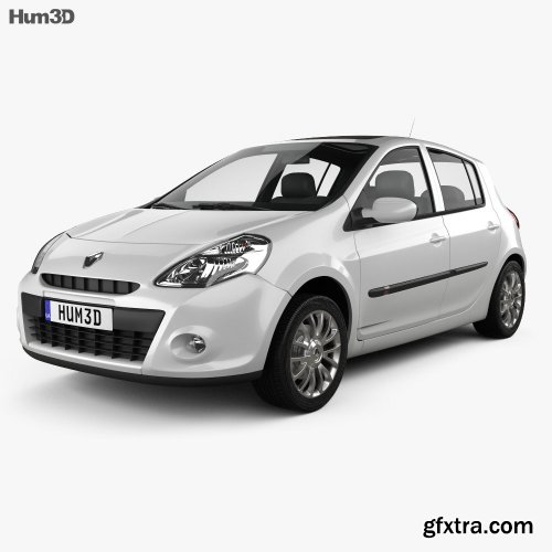 Renault Clio 5-door 2010 3D Model