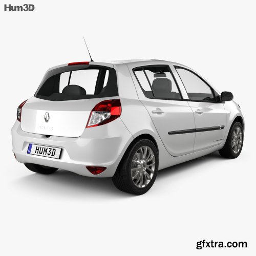 Renault Clio 5-door 2010 3D Model