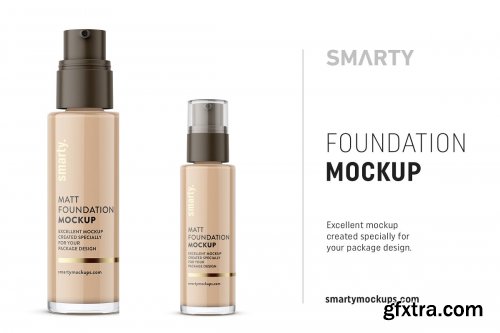 CreativeMarket - Foundation bottle mockup 4659151