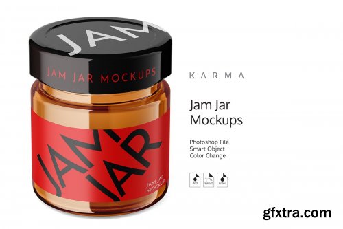 CreativeMarket - Jar Jam Mockup 3