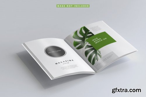 Magazine cover and inner pages mockups