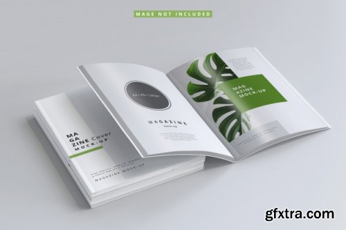 Magazine cover and inner pages mockups