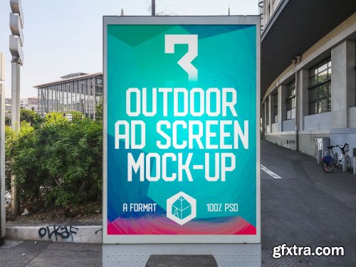 CreativeMarket - Outdoor Ad Screen MockUps Bundle 4655707