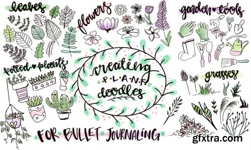 How to draw plant doodles