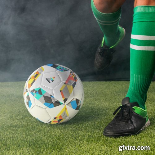 CreativeMarket - Soccer Ball Animated Mockup 4731829