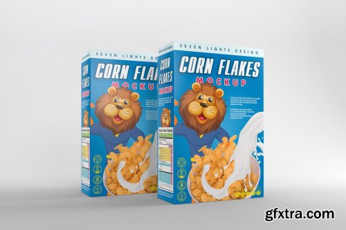 CreativeMarket - Cereal Package Mockup 4124464