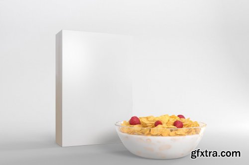 CreativeMarket - Cereal Package Mockup 4124464