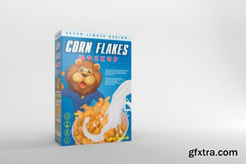 CreativeMarket - Cereal Package Mockup 4124464