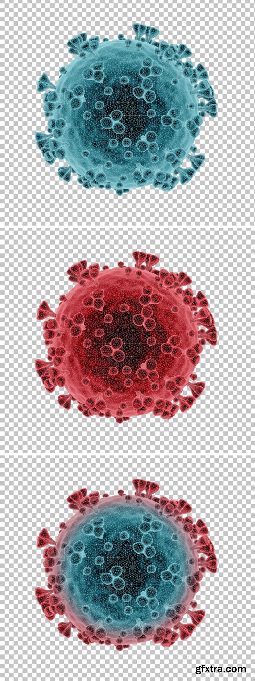 Microscopic View of Coronavirus Disease Mockup 333270299