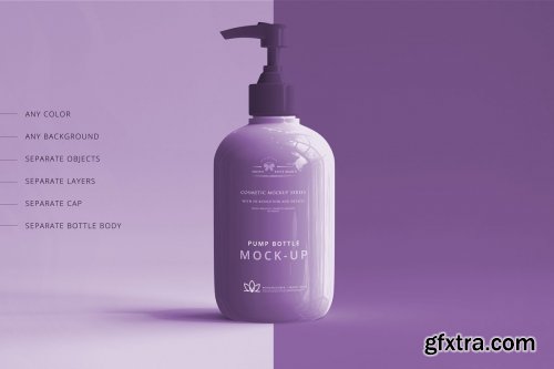 CreativeMarket - Pump Bottle Mockup 3066123