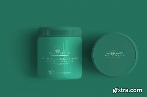 CreativeMarket - Cosmetic Jar Mockup 3044189