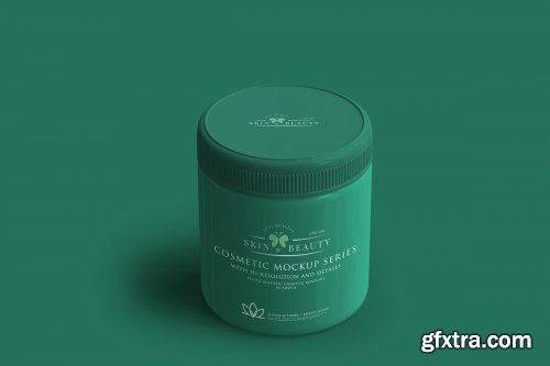 CreativeMarket - Cosmetic Jar Mockup 3044189