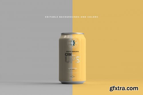 CreativeMarket - Can Mockups 330ml 4689217