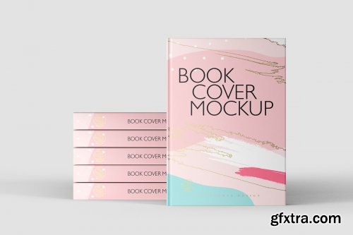 CreativeMarket - Book Cover Mockup Set 3713886