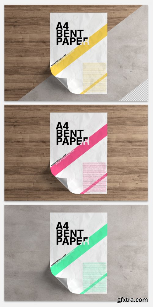 Curled Sheet of Paper Mockup 333493312