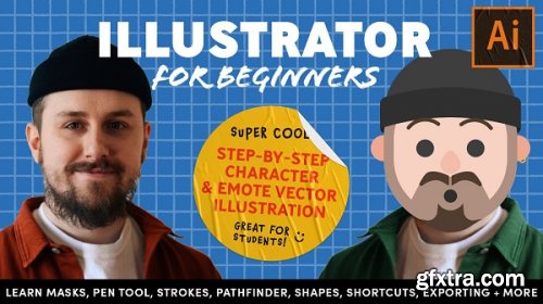  Illustrator to Instagram - Character Design [Beginner to Intermediate]