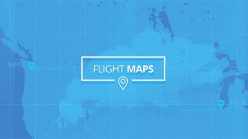 Videohive - Flight Maps - Visualize Where You're Travelling