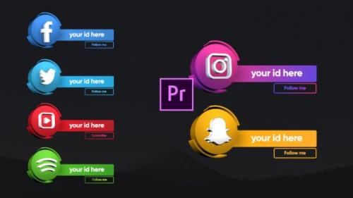 Videohive - Social Media 3D Lowerthirds - Premiere Pro