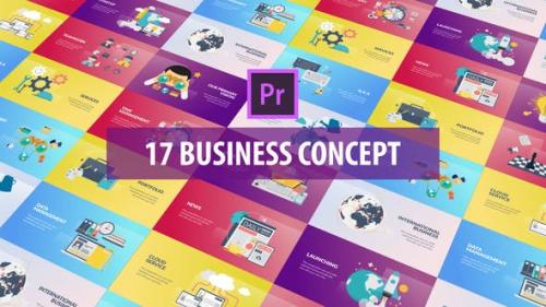 Videohive - Business Concept - Flat Animation (MOGRT)