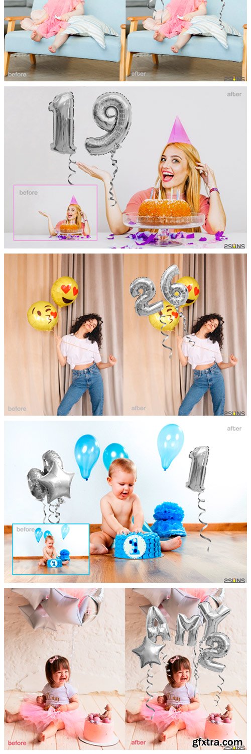 45 Foil Number Alphabet Balloon Overlay 3776381