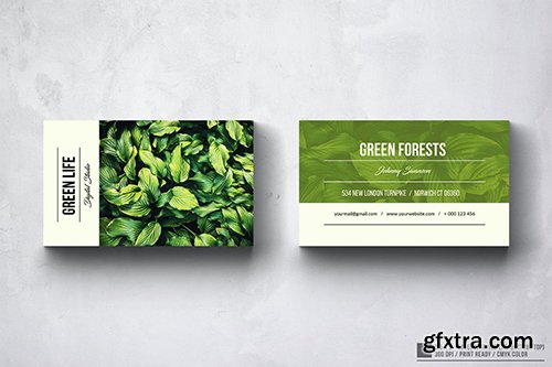 Green Life Photography Business Card Design